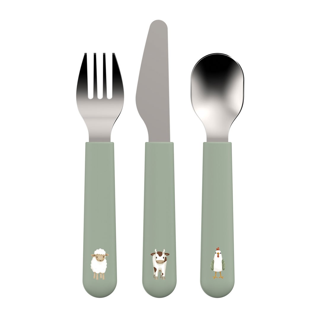 Mepal Kleine Farm Kinderbesteck-Set Mio 3-Teilig Little Dutch - Little Farm - Image 2