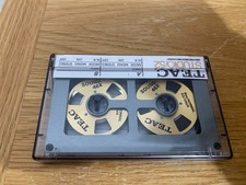 Unico nastro audiocassetta "aperto" bobina a bobina logo TEAC TDK MA nastro metallico