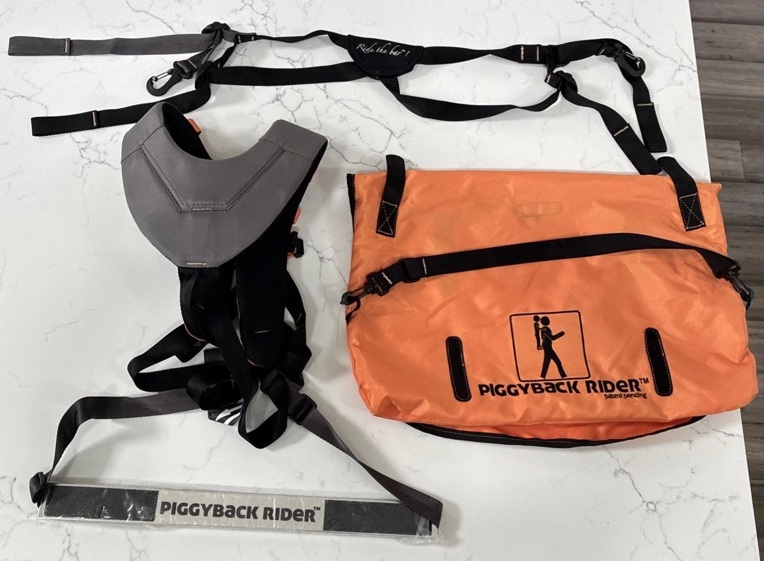 Piggyback Rider Scout Standing Child Carrier Orange 2 Years Up To 50lbs Hiking