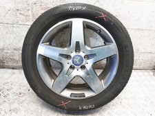 MERCEDES BENZ GLA X156 18" INCH ALLOY WHEEL WITH DAMAGED TYRE A1564010500