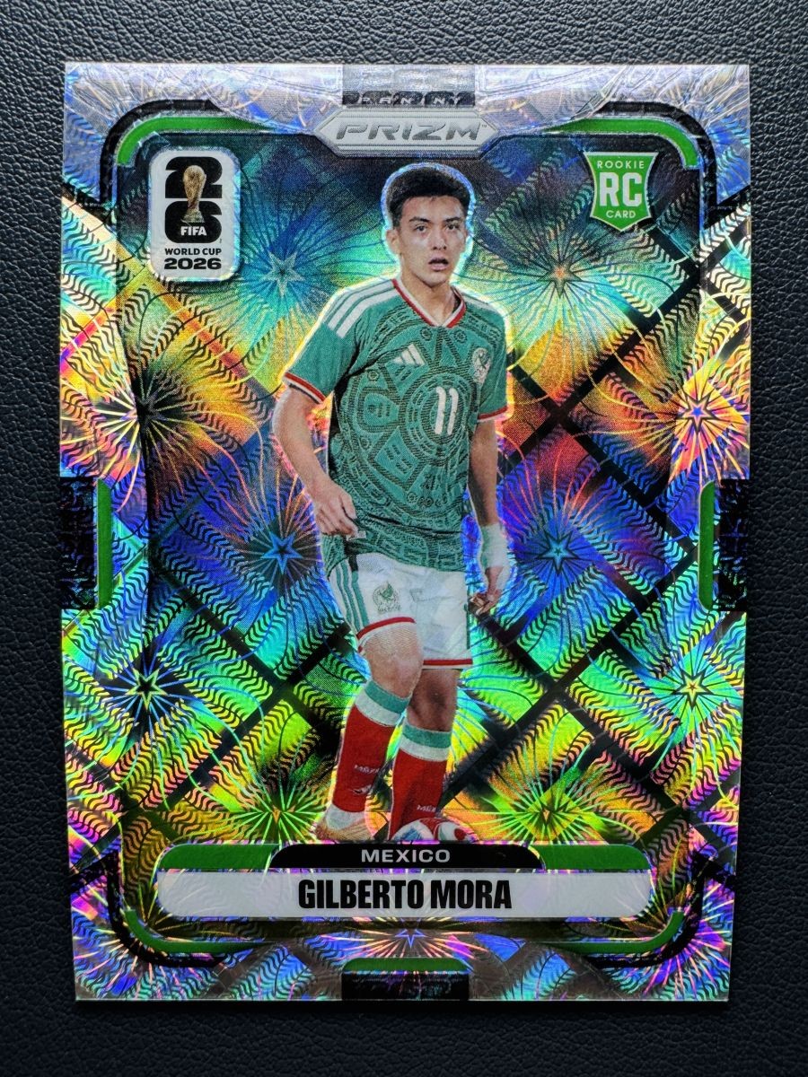 2026 Panini Prizm World Cup #290 Gilberto Mora RC Rookie Celestial Lattice SSP