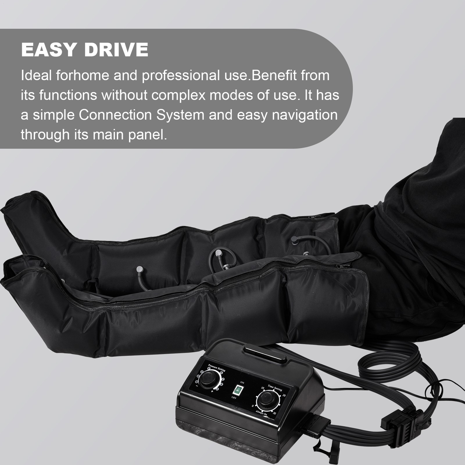 Beinmassagegerät Luftkompression mit Lymphdrainage Gerät für Durchblutung DE