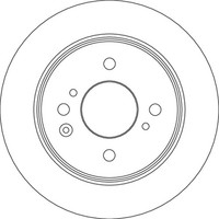 2X Bremsscheibe TRW DF6875 FüR Honda Jazz 5 Ehev GR3 GR6