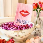 ACEO Original, Red lips Lipstick French Retro Glam Fashion Sketch, Braithwaite — photo 2