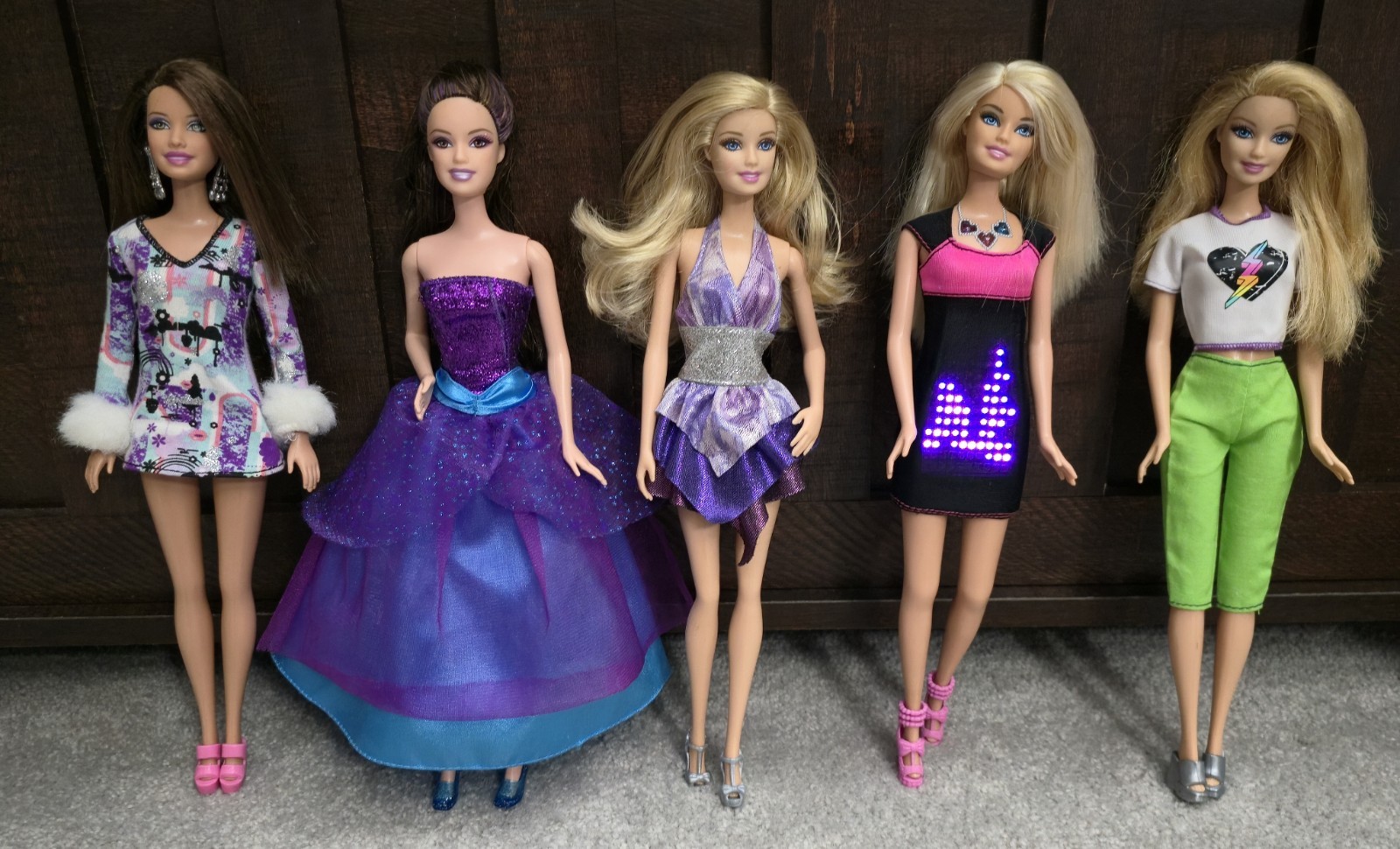 Lot Of 5 2000s Barbie Teresa Marie Alecia Dolls 