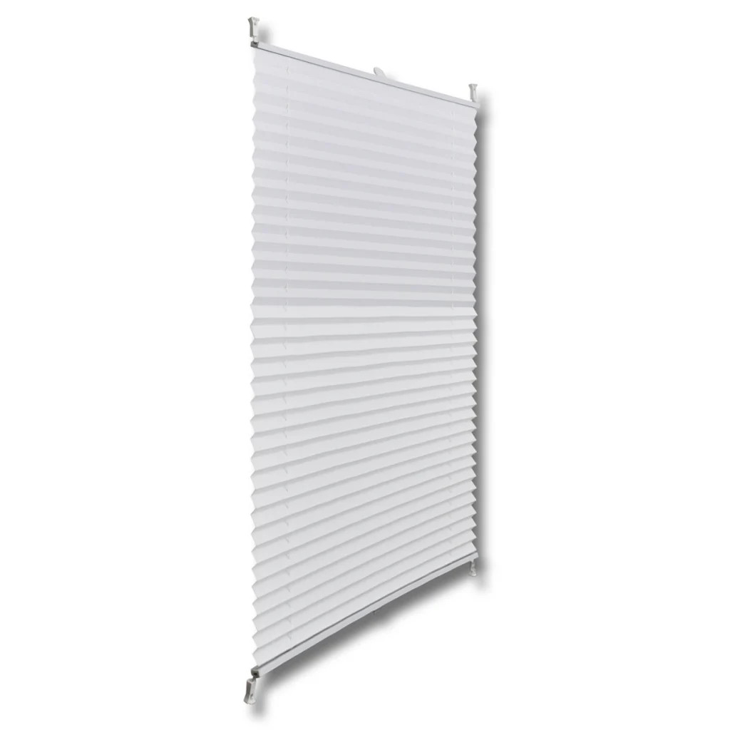 Store plissé blanc 70x150 cm Helloshop26 pour fenêtre et porte