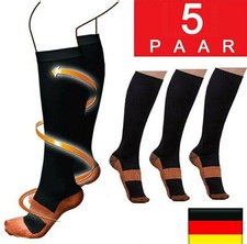 5Paar Kompressionsstrümpfe Kompressionssocken Compression Socks Laufsocken TOP