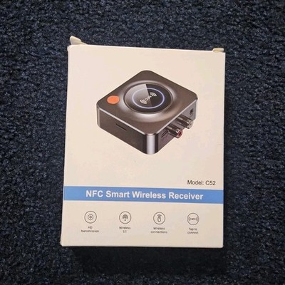 NFC Bluetooth 5.1 Wireless Adapter C52, HD Transmission, 3.5mm RCA TF Card