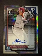 2024 Bowman Chrome - Prospect Autographs Eduardo Tait #CPA-ET Refractor /499...