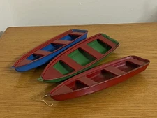 Marx Wyandotte Pressed Steel Row Boats Large Vintage Toy Boats PA-57