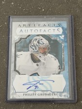 Artifacts Philipp Grubauer Autofacts Autograph Seattle Kraken Signature 2023-24