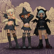 POP MART Peach Riot Witchy Punk Figures Gigi Poppy Frankie Witch Style From JP