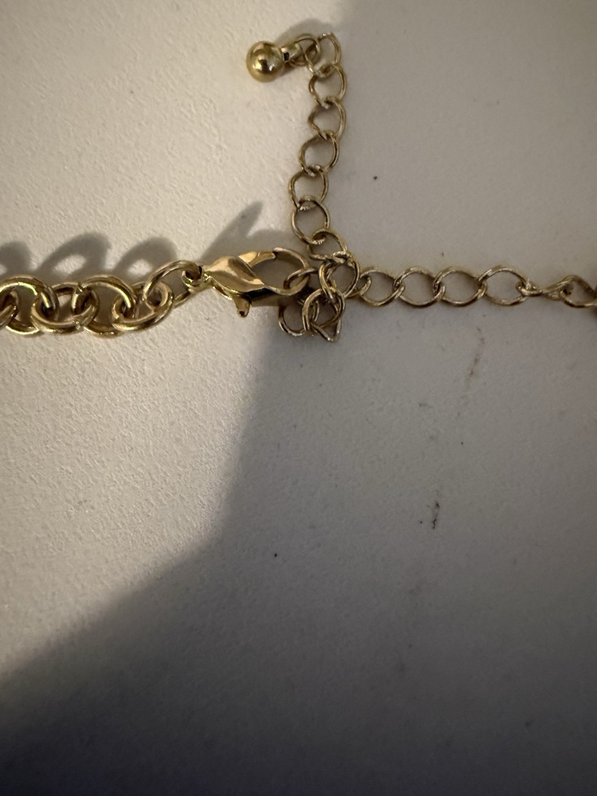 Gold Tone Statement Necklace Leopard Acrylic Pane… - image 3