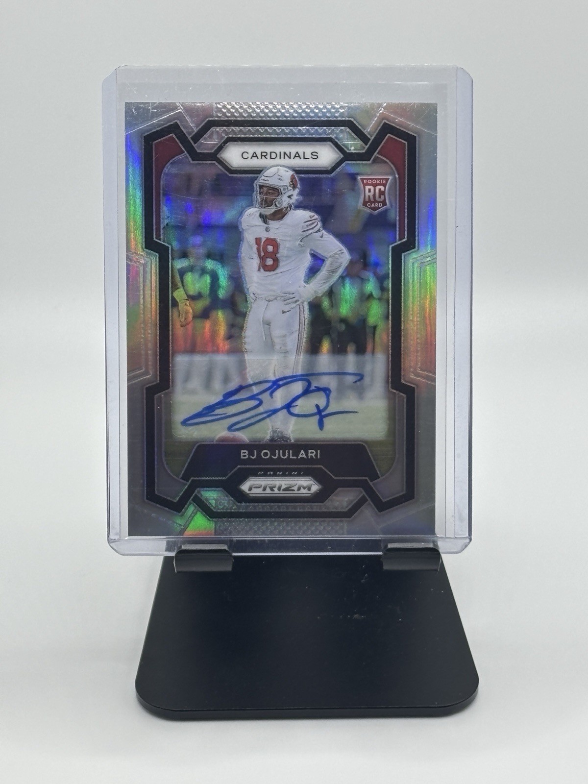 2023 Panini Prizm BJ Ojulari Rookie Auto Silver SP Card #301 Arizona Cardinals