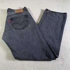 Vintage Levis 501 Jeans Mens 32x30 Tag 33x32 Gray Straight Button Fly Cotton