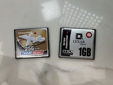 Lexar High-Speed 1 GB 40x 256mb DaneElec CompactFlash Memory Cards