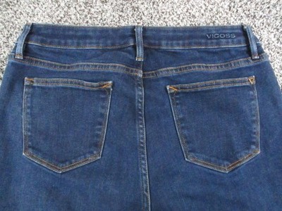 Vigoss Essential Jagger Bootcut Jeans Womens 30 Blue Mid Rise Stretch 30x31