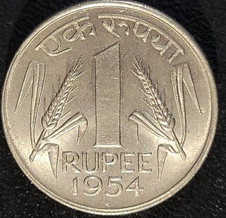 India 1954 1 rupia buone condizioni AU/BU a