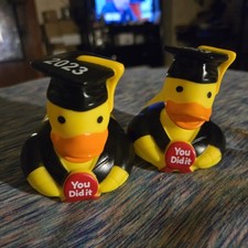 Lot Of 2  2023 Graduation Rubber Duck You Did it Greenbrier International