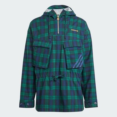 adidas Originals Tartan Jacket Windbreaker Jacket Mineral Green
