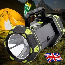 Super Bright LED Spot Light Searchlight Rechargeable Hand Torch Work Light-Lamp