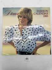 Diana Fashion Calendar 1985 Princess Diana Wall Calendar