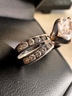 Robbins Brothers Engagement Ring size 8 | .66ct Real Diamond Sides - CZ Center — photo 2