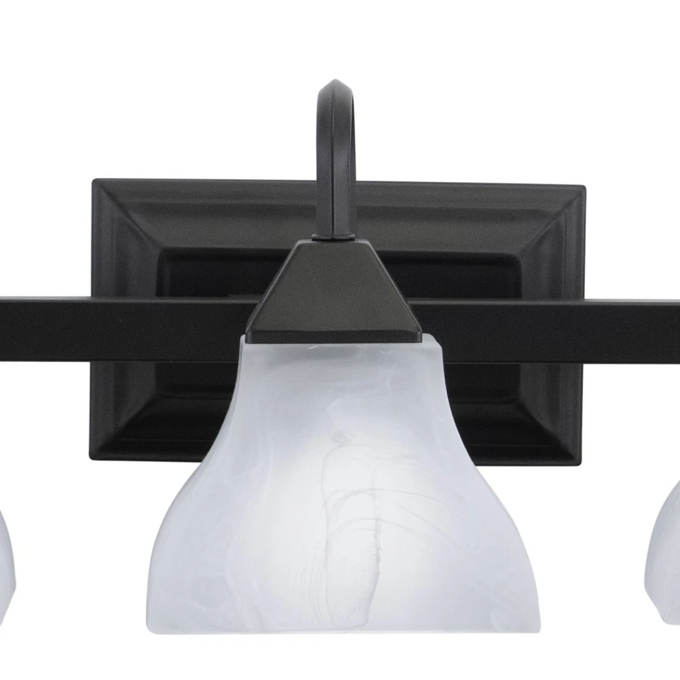 Luz de baño Cardiff de 3 luces en estilo de transición de 7,75 pulgadas de alto y 25 Foto 4 de 4