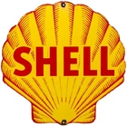 VINTAGE SHELL GASOLINE PORCELAIN SIGN GAS STATION PUMP PLATE MOTOR OIL SERVICE