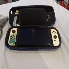 Nintendo Switch OLED Zelda Edition 64GB Console W Pokemon Games Mint Condition 