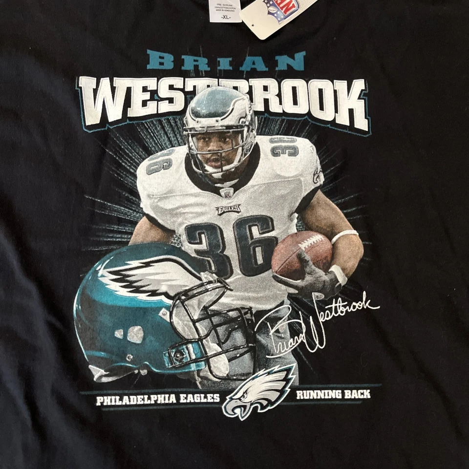 CAMISETA VINTAGE EAGLES BRIAN WESTBROOK NFL HOMBRE GRANDE NUEVA ETIQUETA STOCK ANTIGUO🔥🦅 Foto 2 de 4