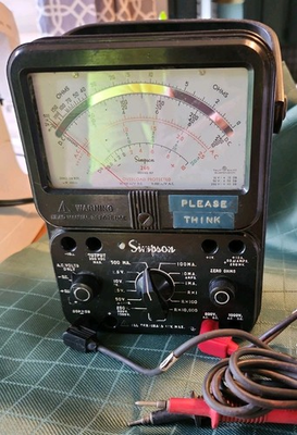 #ad Simpson 260 Series 8P Professional Grade Analog Volt Ohm Milliammeter VOM RARE $135.00