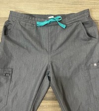 Figs High Waisted Yola Skinny Fit Scrub Pants in Graphite Women's Size Small
