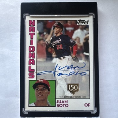 2019 Topps Juan Soto 150th Anniversary Auto /150. NY Mets