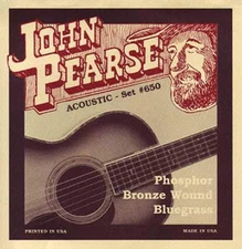 John Pearse P650 Medium Bronze Acoustic Guitar Strings, 650LM - New