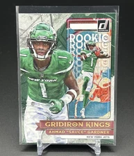 2022 Donruss Ahmad "Sauce" Gardner New York Jets Rookie Gridiron Kings Colts