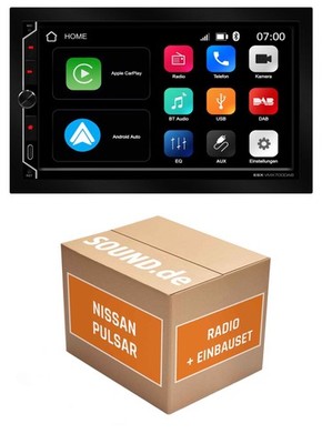 Autoradio ESX VMX700DAB für Nissan Pulsar CarPlay Wireless Android Auto Wireless
