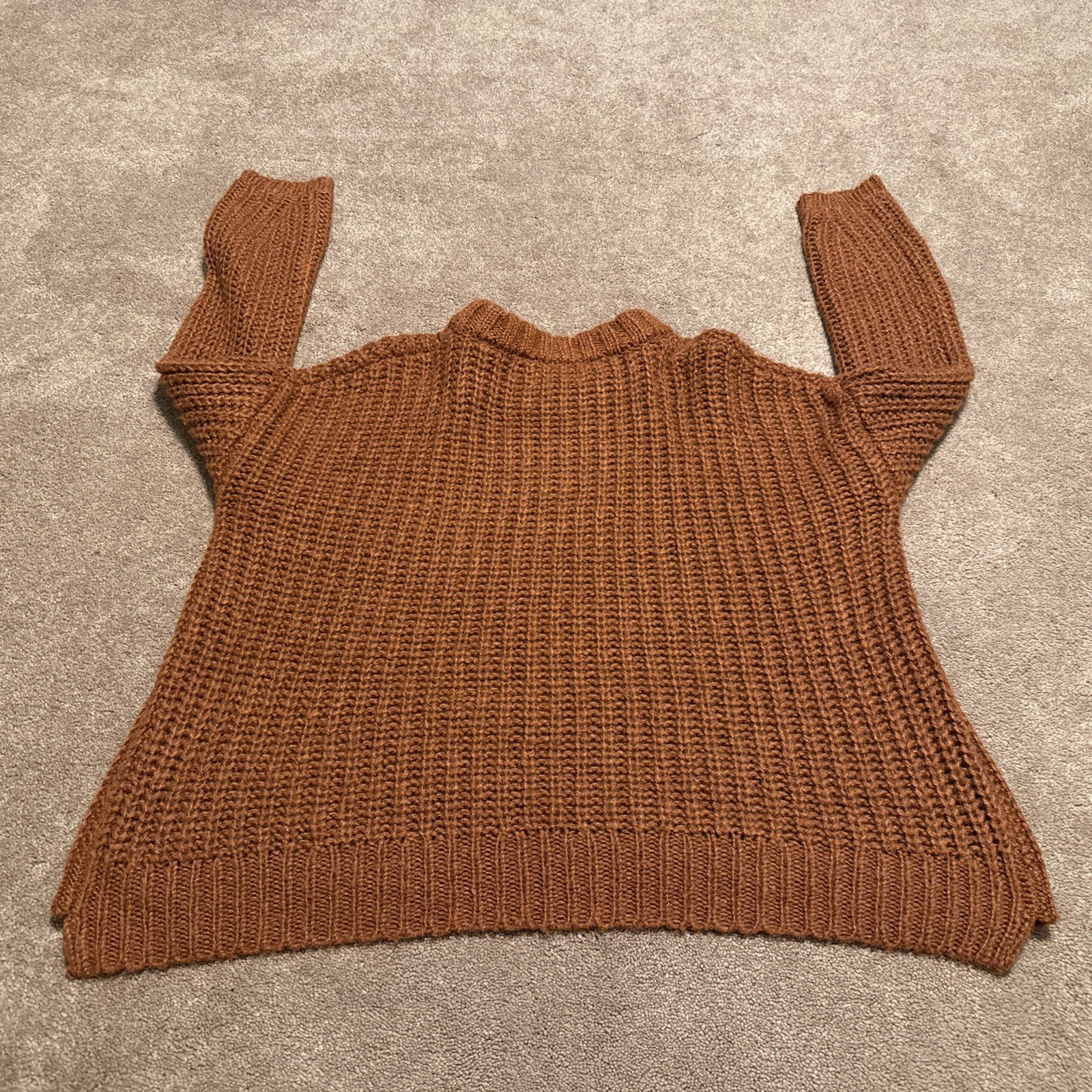 Universal Thread Rust Brown Knit Long Sleeve Swea… - image 9