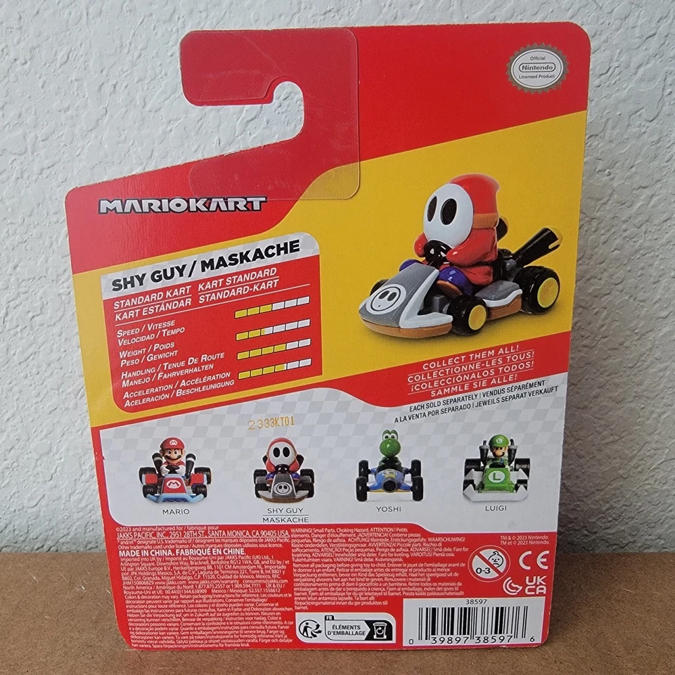 Figura World of Nintendo Mario Kart Tape Racer Shy Guy - Jakks Pacific 2020 Foto 4 de 4