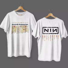 Nine Inch Nails 2 Side White Unisex T-Shirt S-5XL