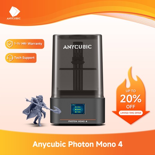ANYCUBIC Photon Mono 4 EB Version 10K Resin 3D Printer 70mm/s High Speed Print