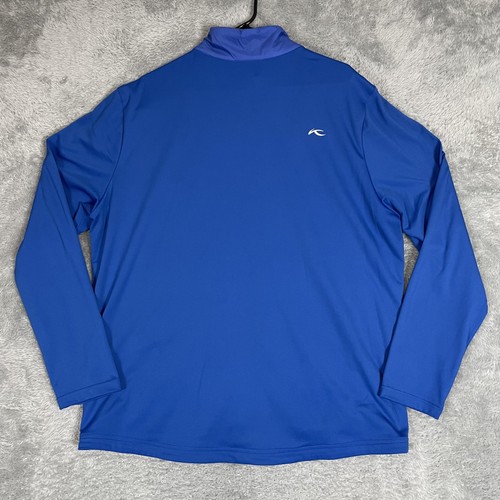 KJUS Jacket Mens 2XL* Blue Retention Insulated Quilted Full Zip Golf Performance - Picture 2 of 11