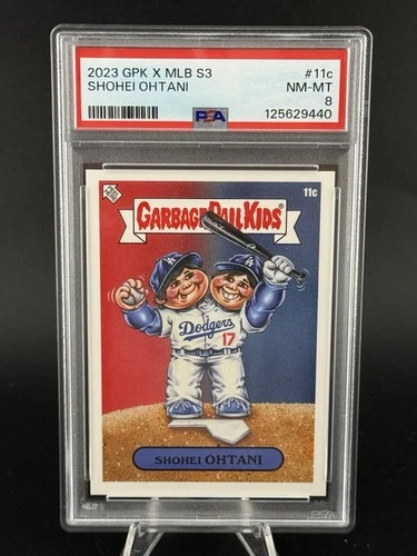 2023 Topps GPK x MLB S3 SHOHEI OHTANI 11C Short Print SP PSA 8
