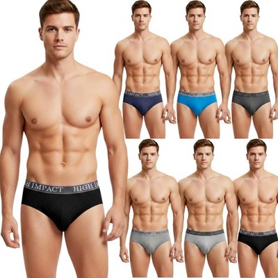 Herren Baumwolle Gerippt Slips Slip Stretch Unterwäsche Atmungsaktiv Stützhose
