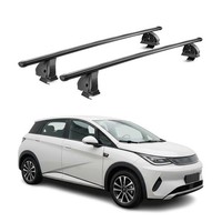 Stahl DachträGer FüR BYD Dolphin 2023-2026 TÜV AbschließBar 75 Kg 2Tlg Schwarz