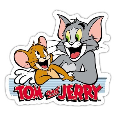 Tom Und Jerry Fröhliche Freunde Aufkleber Sticker, max. 10 x 10 cm, 10 x 10 cm