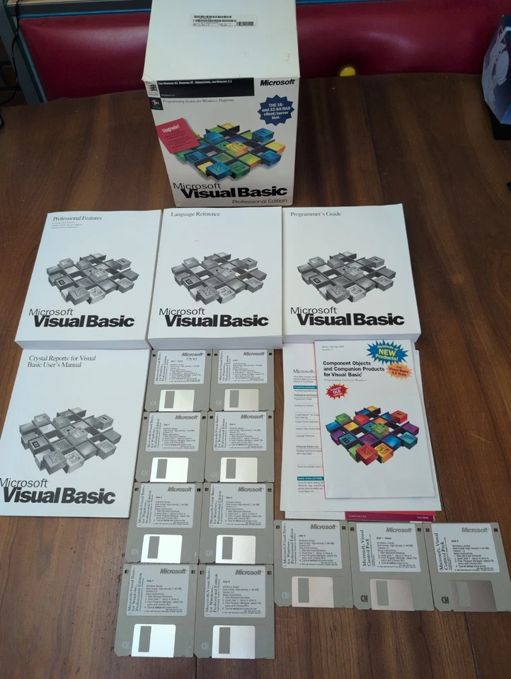Microsoft Visual Basic Professional Edition Versión 4.0 + Control Pack 1.0 3.5" Foto 4 de 4