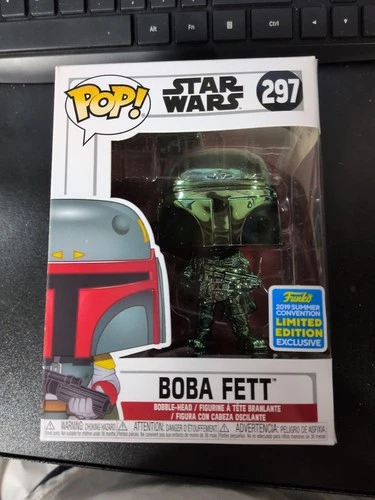 Funko Pop! Vinyl: Star Wars Boba Fett Green Chrome (2019 Summer Con) #297