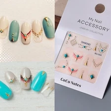 Nail Sticker Frames, Rhinestones, 3D Nail Decoration Stickers, Easy t From Japan