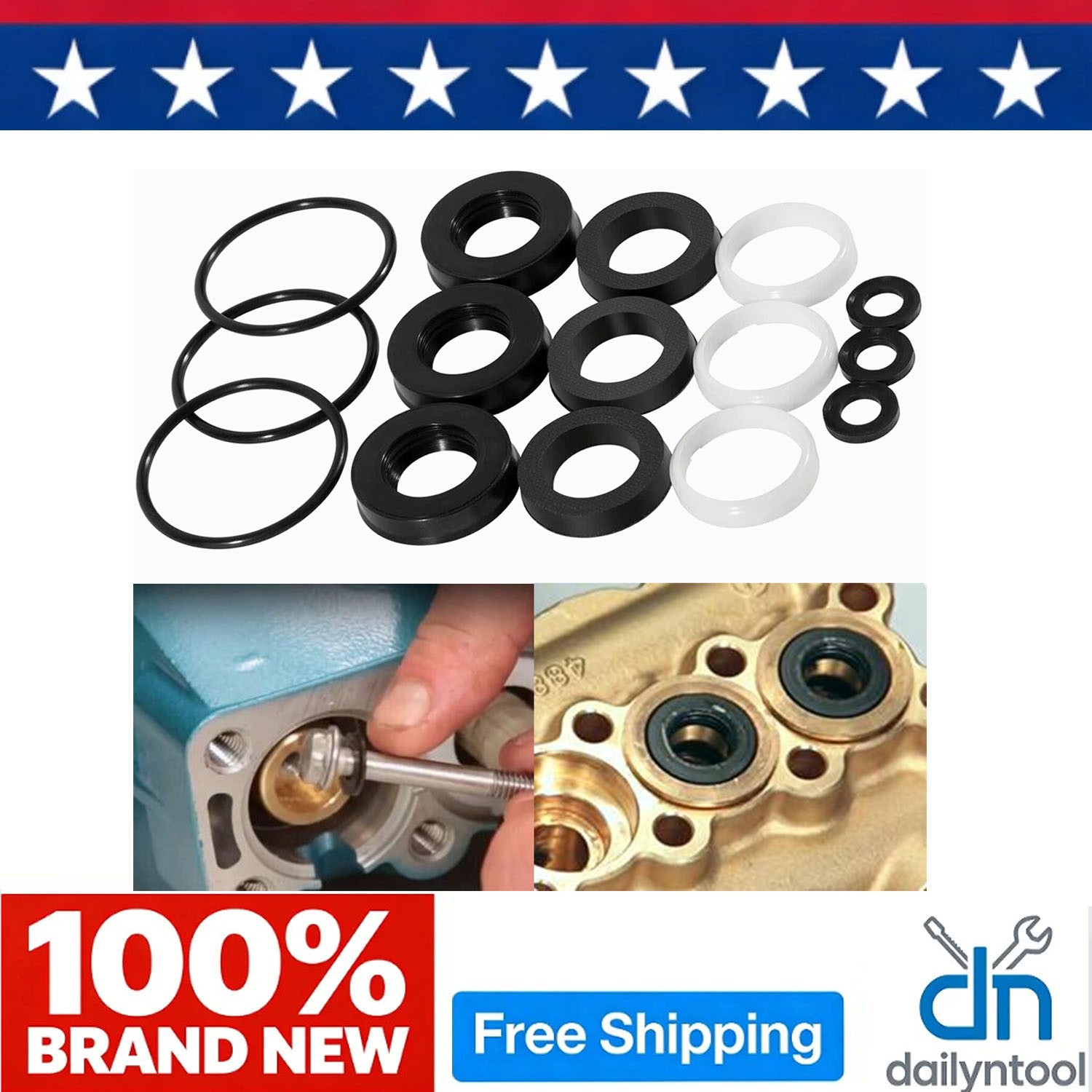 34262 Seal Kit for Cat Pump 66DX 6DX Pressure Washer Pump Fit 6DX35G1I 6DX40G1I